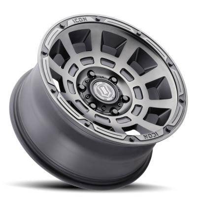 Thrust SMK 17 X 8.5 / 6 X 120 / 0 MM / 4.75 Inch Back Space Satin Black, ICON Alloys