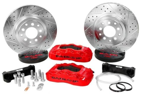 Brake System 14 Inch Front Extreme+ Silver 06-09 Chevy TrailBlazer SS BAER Brakes