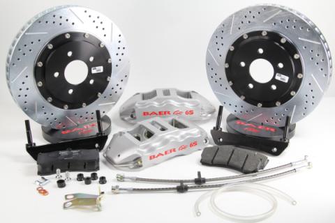 Brake System 14 Inch Front Extreme+ Silver 91-93 GMC Syclone/Typhoon BAER Brakes