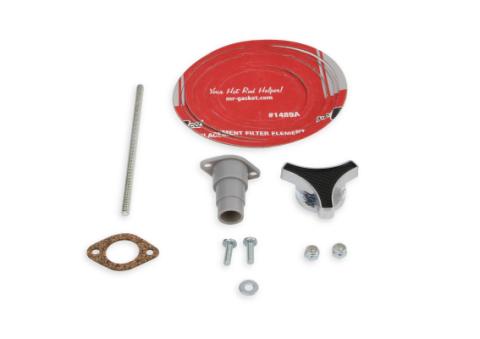 Air Cleaner Low Mount Chrome 14 Inch Diameter, 2-1/4 Inch Tall, 3 Inch Neck Mr Gasket