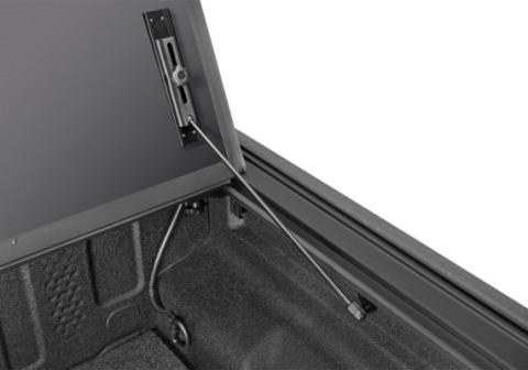 BAKFlip MX4 TS Hard Folding Truck Bed Cover 2007-2021 Toyota Tundra 5 Foot 6 Inch Bed with Deck Rail System without Trail Special Edition Storage Boxes BAK