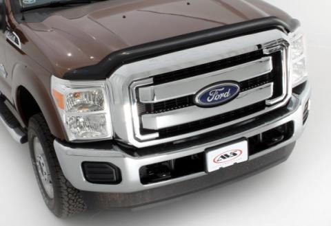 Bugflector II Hood Shield Dark Smoke for 2008-2010 Ford F-250 Super Duty/F-350 Super Duty Smoke AVS