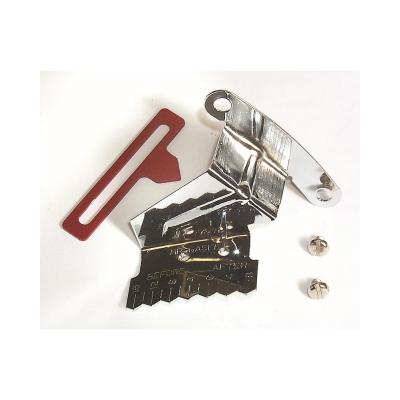 Timing Tab With Adjustable Pointer Chrome Chevrolet Small Block with 8 Inch Balancer Mr Gasket