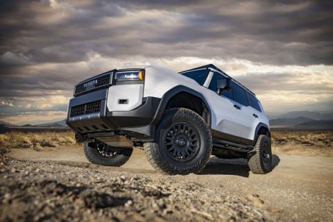 2024-2025 Toyota Land Cruiser 250 Series 1.25-3 Inch Lift Front 2.5 Series Coilover Kit Internal Reservoir Icon Vehicle Dynamics
