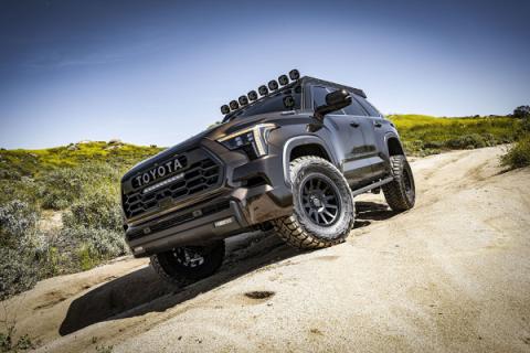 2022-2025 Toyota Tundra 1.25-3.5 Inch Lift 2023-2025 Sequoia 3-4.5 Inch Lift Front V.S. 2.5 Series Coilover Kit Remote Reservoir W  CDXS Pair Icon Vehicle Dynamics
