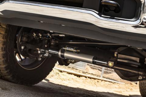 2005-2024 Ford F-450/F-550 Super Duty 2.5 Piggyback Centerline Steering Stabilizer Kit Icon Vehicle Dynamics