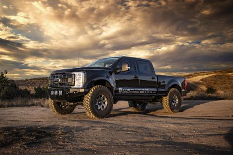 2017-2025 Ford Super Duty 0-2 Inch Lift Rear V.S. 2.0 Aluminum Series Shock Remote Reservoir Icon Vehicle Dynamics