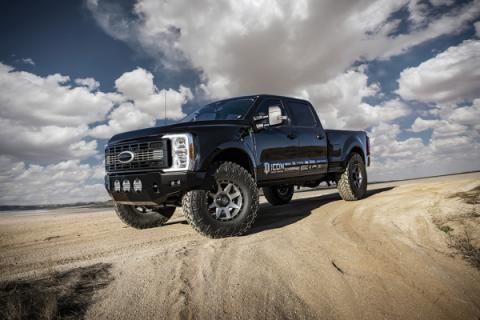 2023-2025 Ford Super Duty 4WD 4.5 Inch Lift Front V.S 2.0 Aluminum Series Shock Remote Reservoir Icon Vehicle Dynamics