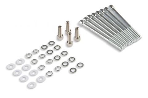 Fabricated Aluminum Valve Covers Silver Finish Fits 1965-1978 Chrysler 383-440 Big Block Long Bolt (Angled) Mr Gasket