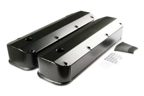 Fabricated Aluminum Valve Covers Black Finish Fits 1968-1997 429/460 Ford Big Block Mr Gasket