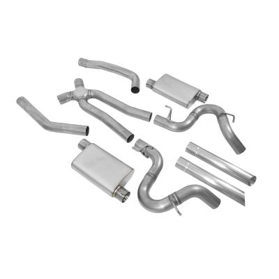 LS Swap Exhaust System 1978-1987 GM G-Body 3-Inch Dual Stainless Steel Natural Finish Fits All Except El Caminos W, 118-Inch Wheelbase Aggressive To Moderate Sound Hooker BlackHeart