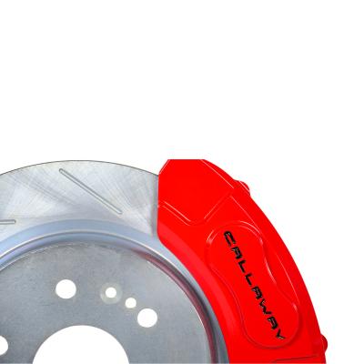 Claw Rotors W/Caliper Covers Rear Red Callaway (Slot/Zinc) 21-25 Gm1500 Trucks/SUV'S (Inclides Callaway Branded Caliper Covers) Baer Brakes