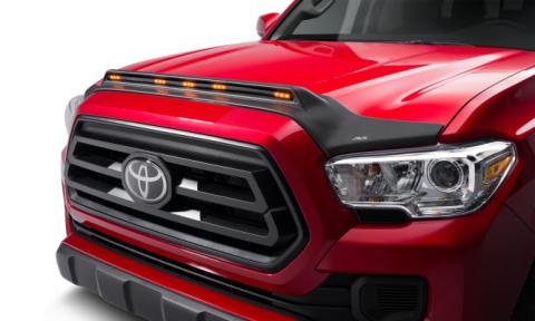 Aeroskin LightShield Hood Shield for 2016-2023 Toyota Tacoma Black AVS