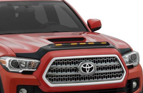 Aeroskin LightShield Hood Shield for 2016-2023 Toyota Tacoma Black AVS