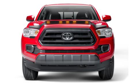Aeroskin LightShield Hood Shield for 2016-2023 Toyota Tacoma Black AVS