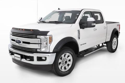 Aeroskin LightShield Hood Shield for 2017-2022 Ford F-450 Super Duty/F-250 Super Duty/F-350 Super Duty Black AVS