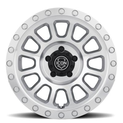 Hulse 17 X 8.5 5 X 4.5 0MM Offset 4.75 Inch Back Space Sliver Machined, ICON Alloys
