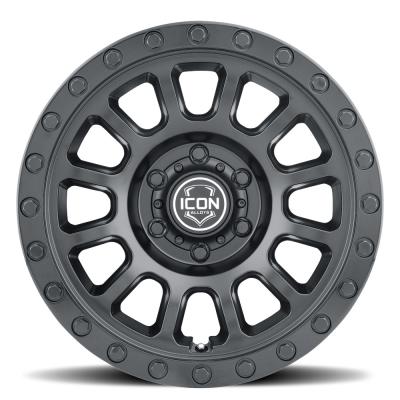 Hulse 18 X 9 / 6 X 135 6MM Offset 5.25 Inch Back Space Double Black, ICON Alloys
