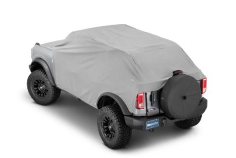 Vinyl Weatherproof Full Door Cab Cover fits with the factory Soft/Hard Top removed 21-Present Ford Bronco 4 Dr MasterTop