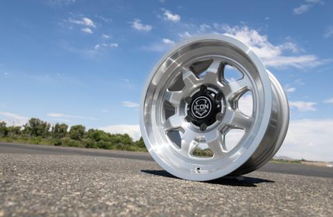 Nuevo 17 X 8.5 / 5 X 150 25MM Offset 5.75 Inch Back Space Sliver Machined, ICON Alloys