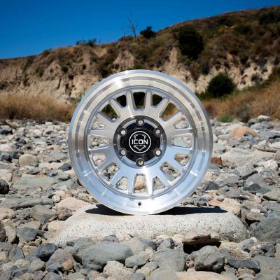 Anza 17 X 8.5 / 5 X 150 25MM Offset 5.75 Inch Back Space Sliver Machined, ICON Alloys