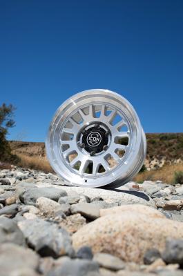 Anza 17 X 8.5 / 5 X 150 25MM Offset 5.75 Inch Back Space Sliver Machined, ICON Alloys