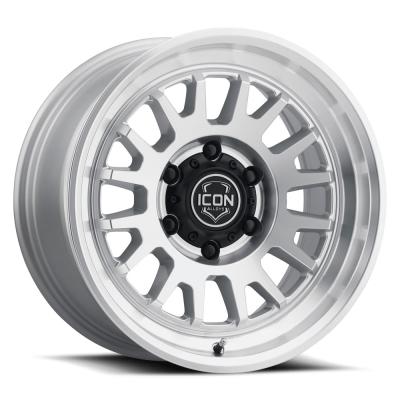 Anza 17 X 8.5 / 5 X 150 25MM Offset 5.75 Inch Back Space Sliver Machined, ICON Alloys