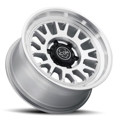 Anza 17 X 8.5 / 5 X 150 25MM Offset 5.75 Inch Back Space Sliver Machined, ICON Alloys
