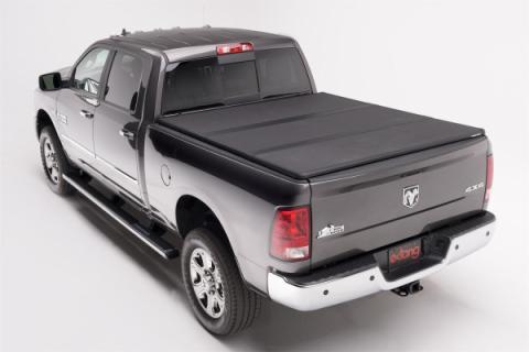 Solid Fold 2.0 Tonneau Cover Black Textured Paint 2009-2018 (2019-2024 Classic) Ram 5' 7 inch Bed without RamBox Extang