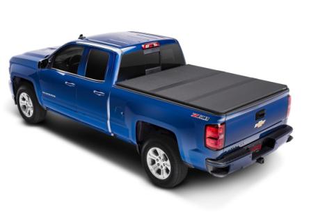 Solid Fold 2.0 Tonneau Cover Black Textured Paint 2007-2013 Silverado/Sierra 1500/2007-2014 2500 HD/3500 HD 8' Bed with Cargo Management System Extang