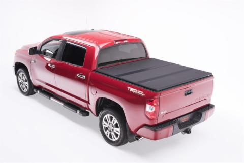 Solid Fold 2.0 Tonneau Cover Black Textured Paint 2007-2013 Toyota Tundra 5' 6 inch Bed without Deck Rail System Extang
