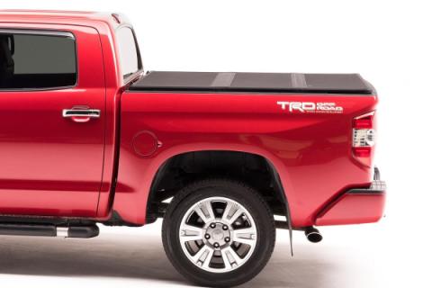 Solid Fold 2.0 Tonneau Cover Black Textured Paint 2007-2013 Toyota Tundra 5' 6 inch Bed without Deck Rail System Extang