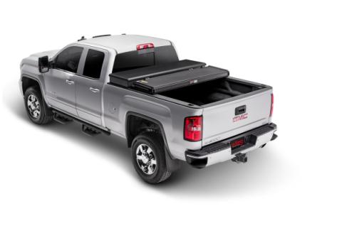 Solid Fold 2.0 Tool Box Tonneau Cover Black Textured Paint For Use w/Existing Tool Box Tool Box Not Included 2007-2013 Toyota Tundra 6' 6 inch Bed without Deck Rail System Extang