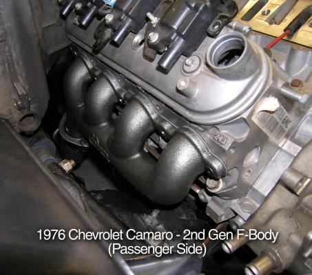 LS Swap Exhaust Manifolds Black Ceramic Finish Multi-Fit 2.25 In. Outlet Gen III, Gen Iv Chevrolet LS Engine Hooker BlackHeart