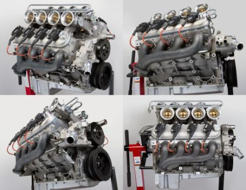 LS Swap Exhaust Manifolds Black Ceramic Finish Multi-Fit 2.25 In. Outlet Gen III, Gen Iv Chevrolet LS Engine Hooker BlackHeart
