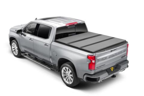 Solid Fold ALX Tonneau Cover Black Textured Paint 2019 (New Body Style)-2026 Silverado/Sierra 1500 6' 7 inch Bed without Factory Side Storage Boxes without CarbonPro Bed with or without MultiPro/MultiFlex Tailgate Extang
