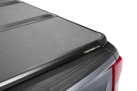Solid Fold ALX Tonneau Cover Black Textured Paint 2020-2026 Silverado/Sierra 2500 HD/3500 HD 8' Bed without Factory Side Storage Boxes Extang