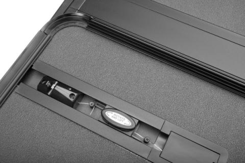 Solid Fold ALX Tonneau Cover Black Textured Paint 2020-2026 Silverado/Sierra 2500 HD/3500 HD 8' Bed without Factory Side Storage Boxes Extang