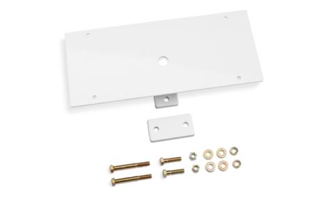Utility Light Bracket Universal White 16 Inch X 7 Inch Rectangle Center Mount Backrack