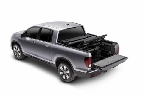 Trifecta 2.0 Tonneau Cover Black Leather Grained Fabric 2017-2026 Honda Ridgeline Extang