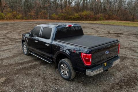 Trifecta 2.0 Tonneau Cover Black Leather Grained Fabric 2021-2026 Ford F-150 8' 2 inch Bed Extang