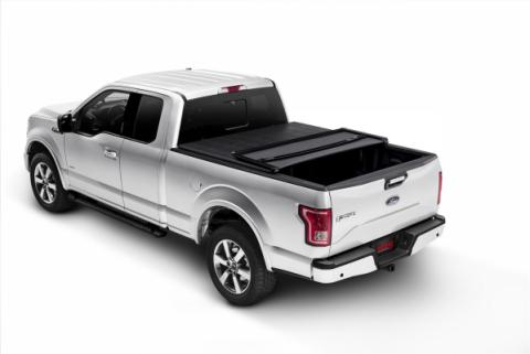 Trifecta 2.0 Tonneau Cover Black Leather Grained Fabric 2017-2024 Nissan Titan 5' 7 inch Bed with Utili-Track System Extang