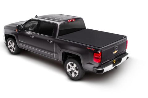 Trifecta Signature 2.0 Tonneau Cover Black Acrylic Canvas 2005-2021 Nissan Frontier 4' 11 inch Bed Bed with Factory Bed Rail Caps Extang