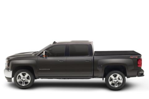 Trifecta Signature 2.0 Tonneau Cover Black Acrylic Canvas 2005-2021 Nissan Frontier 4' 11 inch Bed Bed with Factory Bed Rail Caps Extang