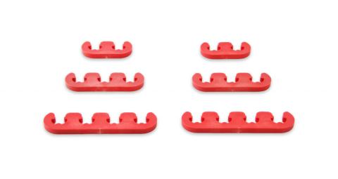 Wire Separator Kit Red 7 mm / 8 mm Plastic Fits 7 or 8mm Spark Plug Wires Mr Gasket