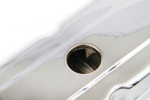 Chrome Valve Covers Dual Cap Holes Fits 1960-1986 Chevrolet Small Block 262-400 Mr Gasket