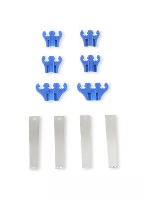Standard Wire Loom Kit Chrome / Blue Fits 7mm and 8mm Spark Plug Wires Mr Gasket