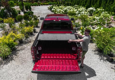 Tonneau Cover Fusion 2019 (New Body Style) 2020/2023 Ram 1500 6 Foot 4 Inch Bed Without RamBox Black Forrest Green UnderCover