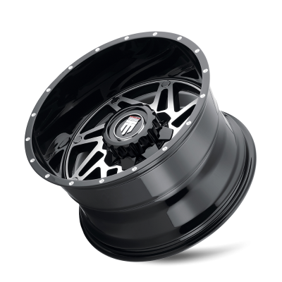 Warrior AT165 Gloss Black Machined 20X10 5-139.7 -24MM 110.3MM Off Road Wheels American Truxx