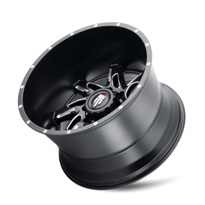 Spyder AT183 Satin Black Milled 22X14 5-139.7 -76MM 87.1MM Off Road Wheels American Truxx